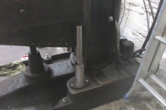 Phil has completed fabricating a telescopic drain pipe for the coolant off the radial drill table ...