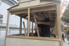 ... as Robin completes further fittings within carriage No. 24.