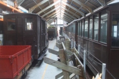 Sunday, 18.2.2024. ... and the West road of the Carriage Shed is re-arranged to allow access to refurbish waggon No. 203's tipper bodies ...