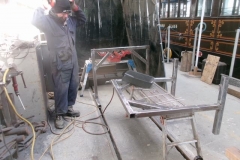 Tuesday, 16.4.2024. Adrian has nearly completed the second fabrication stand ...