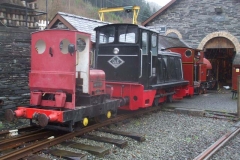 … after pulling out the other locos nearer the door!