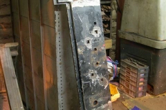 … and the newly adapted and machined buffer beams for it are marked out ready for drilling.