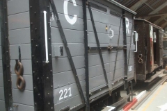 ... and the lettering on the sides of van No. 221.