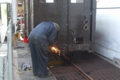 ... to enable Adrian to work on the south end of van No. 204 ...