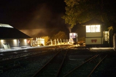 Another night scene at Maespoeth – while waiting for the return of the AGM train to Maespoeth for putting away for the night.