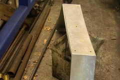 … and nearly half of the brackets for the smoke hood have been drilled.