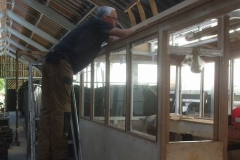 ... Andy works on the roof of carriage No. 24 ...