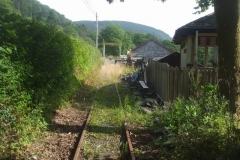 In the sweltering heat (the temperature was recorded at exceeding 40 degrees in the cab in the afternoon), the Upper Corris tramway siding looks like a scene from the 1940's!
