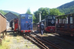 Sunday, 10.7.2022. There is an array of motive power on display outside the sheds at Maespoeth as No. 11 backs down ...
