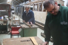 ... as Bill and Mark prepare more replacement body planks for it.