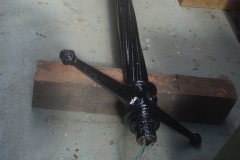 ... before painting the lamp column black.