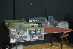 In the Model Railway Exhibition, the new model of our proposed layout for a new station and other facilities at Corris …
