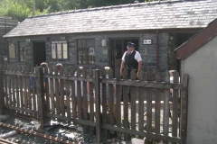 …Dave Kingman, who is giving the Shed talk to passengers on one of the quieter trains.