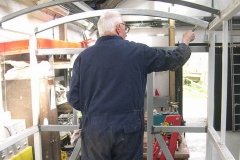 … meanwhile, Phil gets on with priming the new steelwork on carriage No. 23.