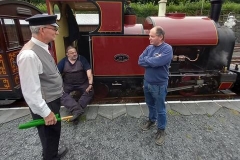 Steve was guard today with Andy driving and David popped in to say hello too.