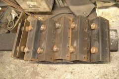 … with spring mounting brackets dressed ready for welding …