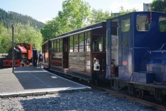 At the end of the day, the passenger stock is at Corris …