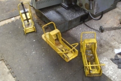 … while Chris has been preparing more track jacks for modification.