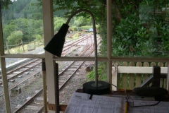 The recent clearance of undergrowth south of the Signal Box renders a much improved view of the (now connected) cross-over.