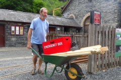 … and move the products of various homework projects down to the Carriage Shed.