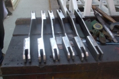 Thursday, 30.5.2019. During the day, more brake connecting rods for the bogies of carriages 23 & 24 have been fabricated and are in various stages of completion …