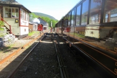 Saturday, 27.5.2023. It is another sunny day at Maespoeth, as Andrew drives No. 7 out of the Shed ready for blow-down.
