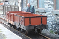 The two small wagons have rolled back into Maespoeth but where is David with the Queen Mary