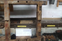 Nearby, a small display has been put together of the slab waggon remains, prior to the fabrication of new frames.