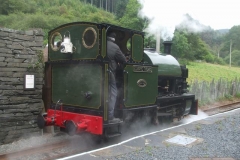 ... before Dai (and TR crew) take the loco up the line to check clearances and familiarise themselves with Corris.