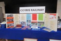 Friday, 25.8.2023. The Corris stand has been set up in the Model Railway Exhibition in Y Plas, Machynlleth ...