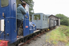 Meanwhile, Sam is shunting stock ...