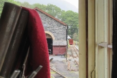 The Signalman's eye view of an approaching Down train.