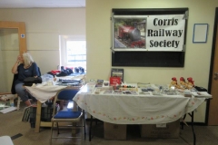 ... while Chris looked after the railway's general sales stand.