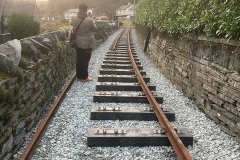 ...and the track is starting to head back to the station.