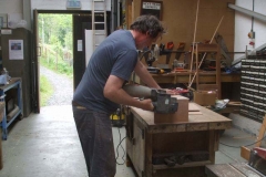 … before Neil finishes off some more complex woodwork!