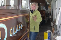 Amanda is checking carriages for operations …