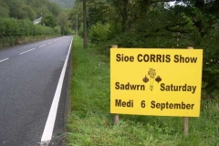 Sunday, 31.8.14. Next Saturday’s Show is prominently advertised just north of Maespoeth.