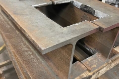 Frame cross and end beams (Photograph courtesy of Statfold Engineering)