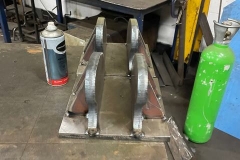 Wheel carriers (into which will fit the sealed units) (Photograph courtesy of Statfold Engineering)