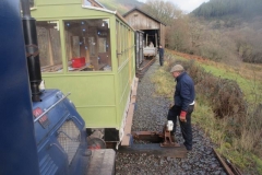 ... while Dick and Peter help to re-arrange the stock in the Carriage Shed ...