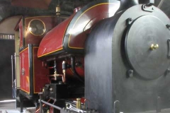 During the week, Trefor has been repainting No. 7’s smokebox.