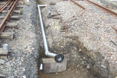 … and are soon disposed of as the initial pipe arrangement is assembled and placed in position. Time for lunch!
