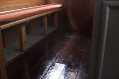 … while internally, the floor has been re-varnished.