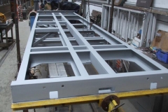 Adjacent, more steel has been added to carriage No. 24’s frames – already primed!