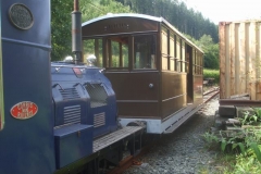 … while outside, the underframes of carriage No. 23 have been rubbed down, and re-primed.