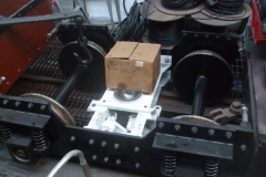 … while more components have been assembled to the bogie on the opposite road.