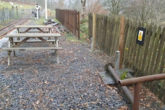 On the North Platform, new fence posts have been installed to extend the new fencing southwards.