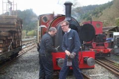 … to the satisfaction of Graham, who has come to inspect the boiler under steam.
