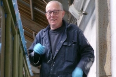 Meanwhile, in the Carriage Shed, Andy is working on the clerestorey roof of carriage No. 24 ...