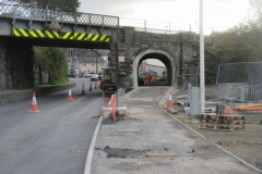 ... and work on the access to the old tramroad arch is taking shape.